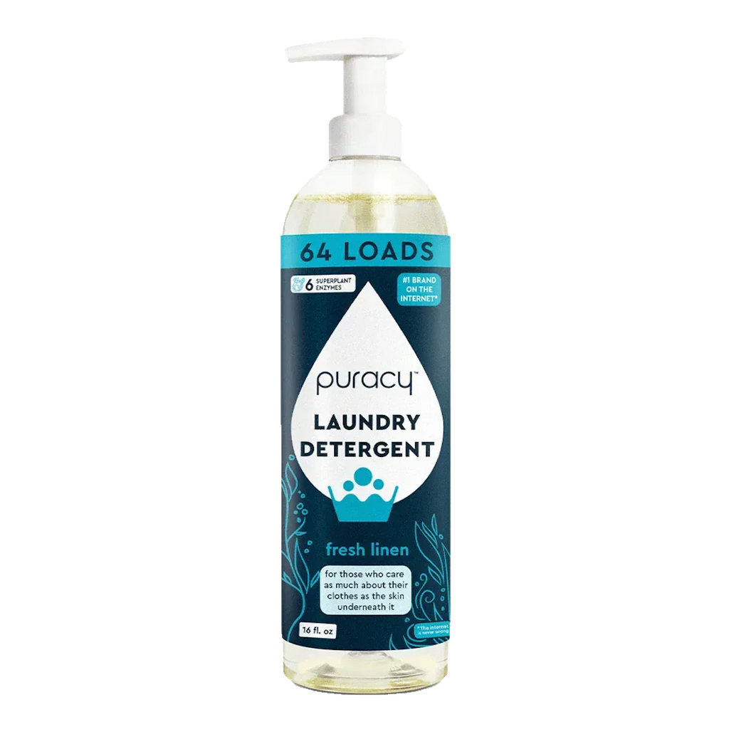 Puracy Natural Liquid Laundry Detergent with Stain Fighting Enzymes - Fresh Linen, 16 fl oz